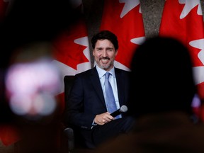 Prime Minister Justin Trudeau at an event at the National Arts Centre in Ottawa on Feb. 24, 2020.