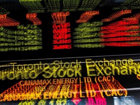 The S&P/TSX Composite Index fell as much as 11.2 per cent to 12,676.52 at 9:49am in Toronto, the most intraday since May of 1940.