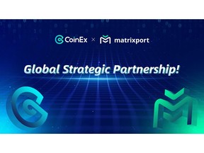 CoinEx and Matrixport announce global partnership to provide better service to users.