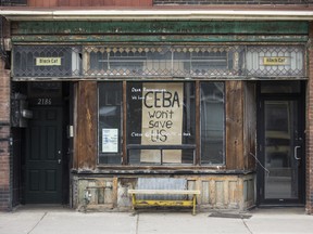 A closed business in Toronto.