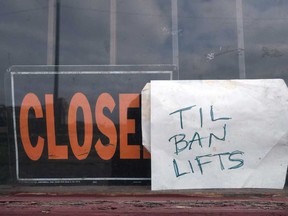 A local business is closed until the state sanctioned three weeks "stay at home" order is lifted in Detroit, Michigan.