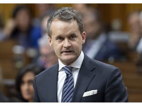 Natural Resources Minister Seamus O'Regan responds to a question during Question Period in the House of Commons Tuesday February 4, 2020 in Ottawa. Canada's energy minister will speak to his U.S. and Mexican counterparts Thursday in a bid to generate a common front ahead of talks by the world's biggest economies aimed at ending the global oil price wars.