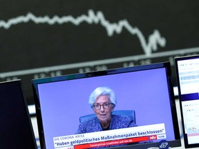 The coronavirus pandemic has sent the euro zone's economy into an "unprecedented decline" that is likely to steepen before a recovery phase kicks in, European Central Bank President Christine Lagarde said on Thursday.
