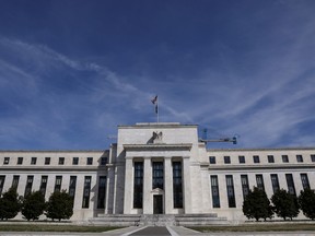 he Federal Reserve Board building on Constitution Avenue is pictured in Washington, U.S., March 27, 2019.