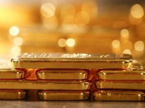 The record gold price of US$1,921.17 was set in September 2011.