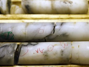 Core samples at the Agnico Eagle Mines Ltd. Amaruq site in Amaruq, Nunavut. Agnico has suspended or reduced operations at seven of its eight mines because of the coronavirus pandemic.