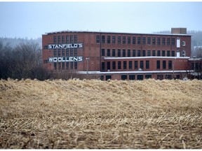 Part of Stanfield's Ltd., a Canadian garment manufacturing company which has been in operation since 1856, is seen in Truro, N.S. on Tuesday, March 31, 2020. The federal government is spending $2 billion to procure more diagnostic testing, ventilators, and personal protective equipment for front-line workers in the COVID-19 fight and Stanfield's is among a group of companies that has signed a letter of intent to contribute to Canada's stockpile.
