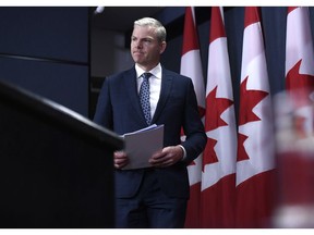 Tim McMillan, President and CEO of the Canadian Association of Petroleum Producers, arrives for a press conference in Ottawa on Monday, June 3, 2019.