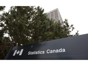 Signage mark the Statistics Canada offiices in Ottawa on July 21, 2010. Canada's national statistics agency is set this morning to release a snapshot of the labour force from March as the COVID-19 virus plunged the country into economic uncertainty.