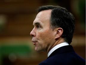 Minister of Finance Bill Morneau speaks in the House of Commons in April.