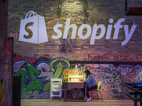 During the course of its current seven-day winning streak Shopify's stock has gained 50 per cent, adding US$23 billion in market value.