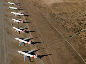 Air Canada planes in Arizona.