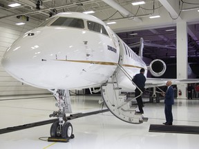 A Bombardier Inc. Global 7500 luxury jet.