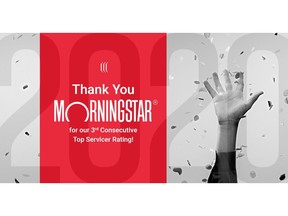 Vervent Earns Their 3rd Consecutive Top Morningstar Credit Ratings Ranking.