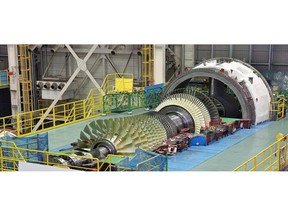 MHPS M501JAC gas turbine being manufactured at Takasago Works in Hyogo Prefecture, Japan.