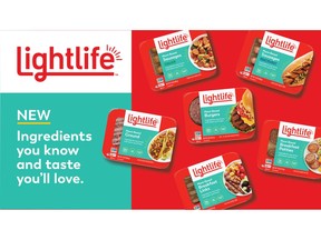 The new Lightlife packaging will hit U.S. shelves this week.