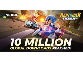 KartRider Rush+ 10 Million Global Downloads