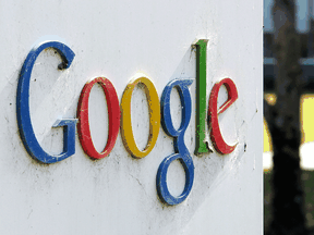 A sign outside of Google headquarters in Mountain View, California.