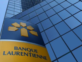 Laurentian Bank’s net income for the three months through April plunged 79 per cent.