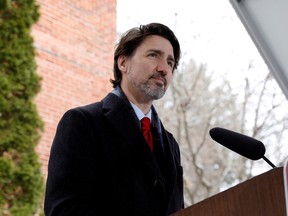 Prime Minister Justin Trudeau at a news conference in Ottawa.