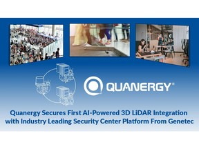 Quanergy Secures First AI-Powered 3D LiDAR Integration with Industry Leading Security Center Platform From Genetec