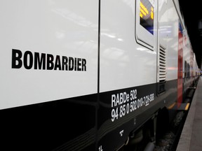 A Bombardier train in Zurich, Switzerland.