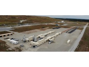 Aerial view of Tubi's two plants at Bartow, Florida site - with produced long length pipe