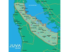 Juva Delivery serves the Peninsula. ShopJuva.com