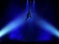 An artist performs during the Cirque du Soleil's Totem show in London's Royal Albert Hall, January 4, 2012.