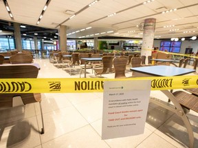 Be prepared to buy companies that may prosper in a full re-opening of the economy, like food courts.