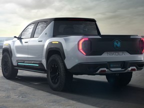 Nikola's Badger pickup truck.