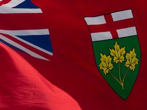 Ontario's provincial flag.