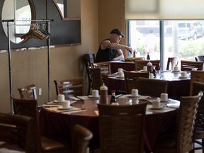 Canadians remain cautious about eating in restaurants.