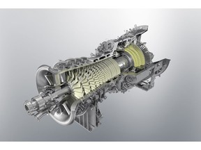 MHPS leads in global market share by capacity for heavy duty gas turbines in the first half of 2020 per McCoy Power Reports. MHPS' J-Series gas turbines are unrivaled in combined efficiency and reliability. Shown: Rendering of MHPS' JAC gas turbine rotor.