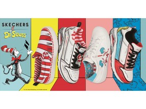 Skechers steps into the iconic world of Dr. Seuss with its new Skechers x Dr. Seuss fashion and casual collection, starting with characters and designs from the beloved writer's legendary book The Cat in the Cat.
