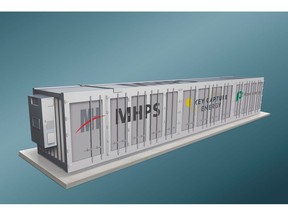 Key Capture Energy has selected MHPS and Powin to build three utility-scale battery energy storage system (BESS) projects totaling 200 MW in Texas. Shown: Rendering of the BESS.