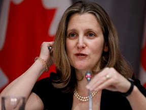 Canada's Deputy Prime Minister and Finance Minister Chrystia Freeland.