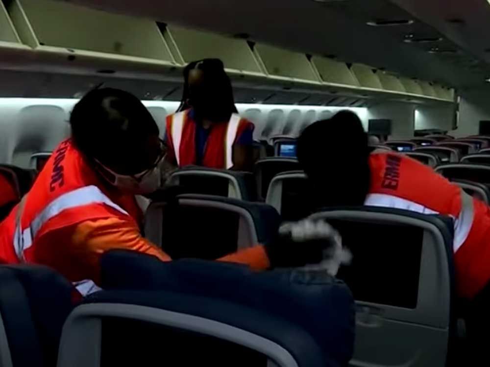 ‘Airplanes are cleaner than they’ve ever been’ Airlines double staff