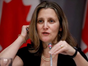 Deputy Prime Minister Chrystia Freeland.