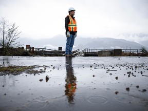 An LNG project site in B.C.