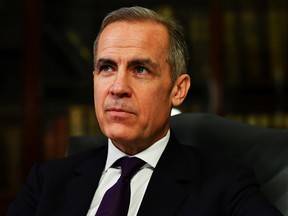 Mark Carney, then-Governor of the Bank of England, during an interview with Reuters, in London, U.K., Feb. 13, 2020.