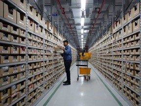 Fulfillment centers are giant warehouses that help Amazon and other online retailers store many products, ship them and handle returns quickly.