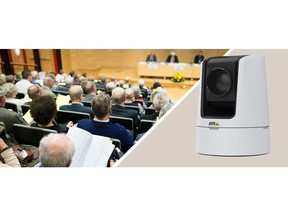 The AXIS V5925 PTZ Network Camera is ideal for classrooms, auditoriums and inside sports venues.