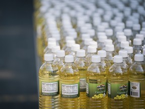 Canola oil at a food bank in Minnesota.