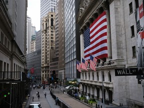 The New York Stock Exchange in New York City in September.