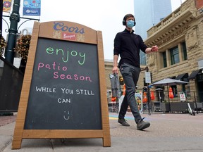 A sign outside a restaurant in Calgary.