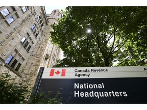 The Canada Revenue Agency (CRA) headquarters Connaught Building is pictured in Ottawa on Monday, Aug. 17, 2020. The Canada Revenue Agency won't say when it expects its website to return to normal.