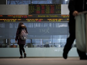 The S&P/TSX Composite Index joined a broader market selloff on Monday.