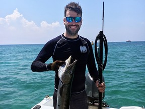 Mathieu Plante started spearfishing 10 years ago.