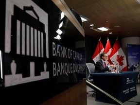 Bank of Canada Governor Tiff Macklem takes part in a news conference in Ottawa, Sept. 10, 2020.